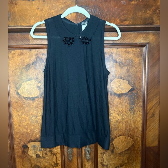 GUC Sonia Rykiel- Tixi Wool and Cashmere Sleeveless Tunic Top. See Measurements - Picture 1 of 8